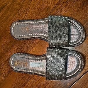 Brand New Silver slip on Sandals from Hotiç